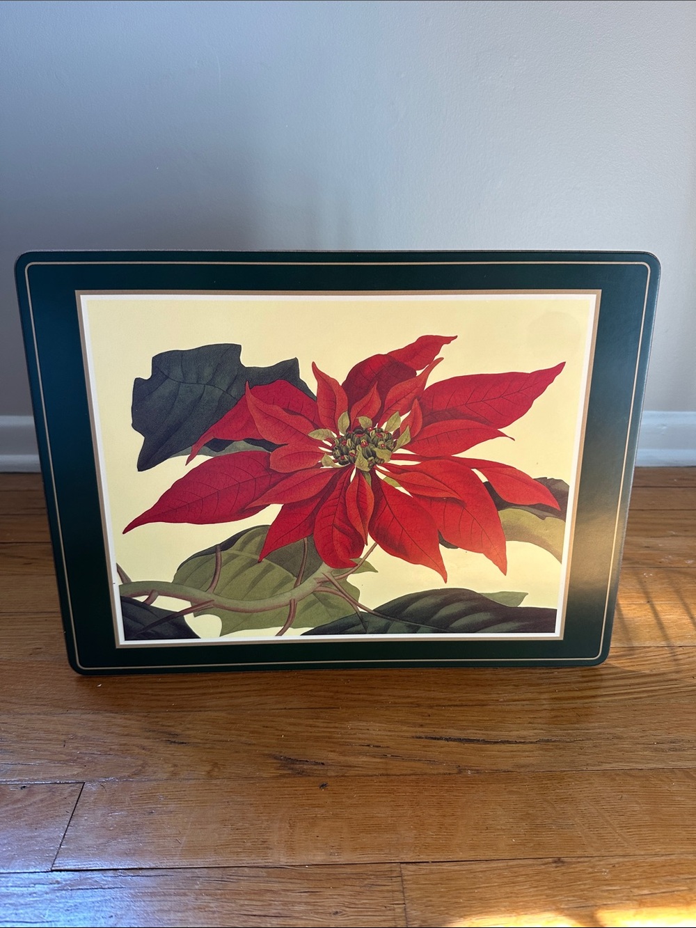 Vintage Pimpernel Poinsettia Placemats – Boxed Set of 4